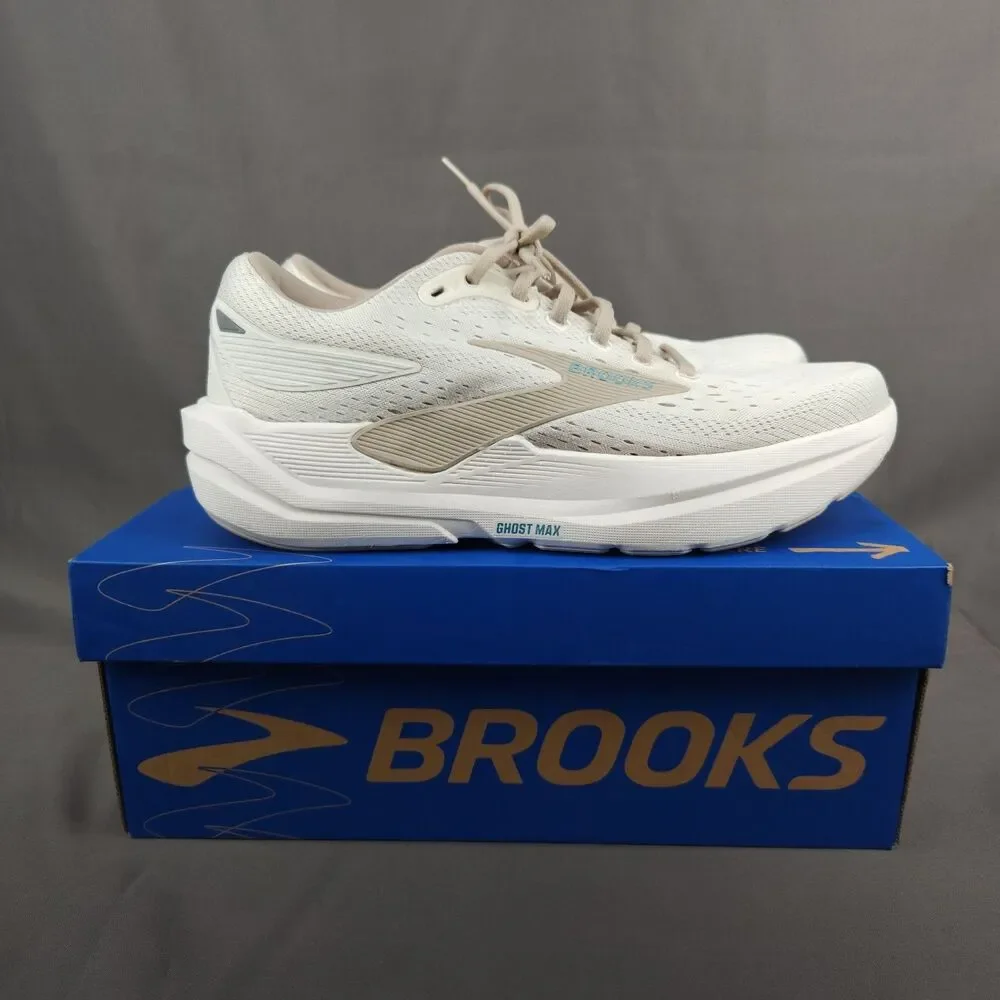 Brooks Ghost Max 3 Shoes Women Size 10 Coconut Chateau Grey